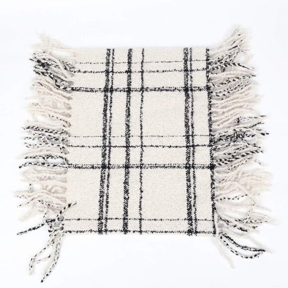 Women's  Ia-white Scarf Winter Double-Layer Neck Warmer Knit Fleece Lined Circle - Picture 4 of 7